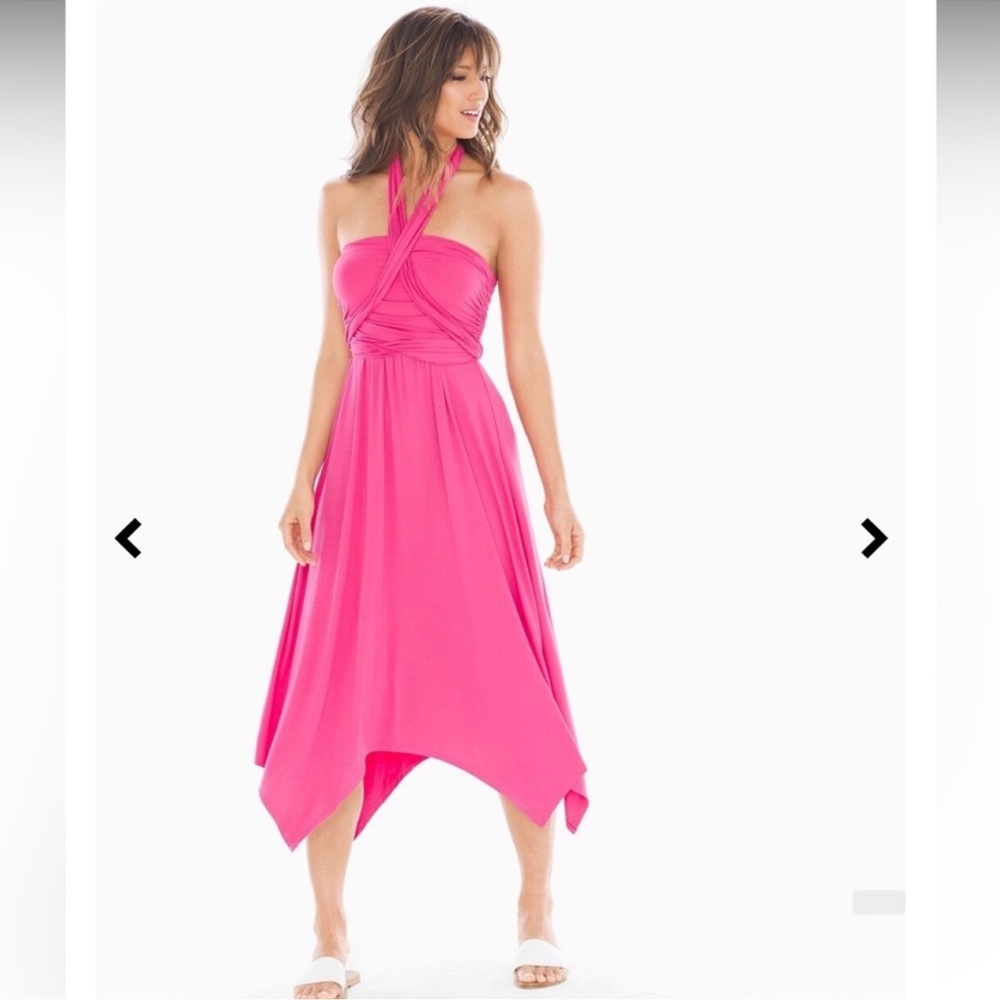 Brand New Soma ! 7 Way Convertible Dress Magenta Pink NWT Size Medium